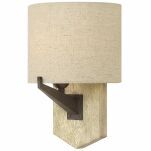 drewniana lampa